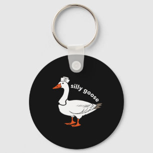 Nurse Silly Goose Cute Easter Bunny Easter Day Keychain