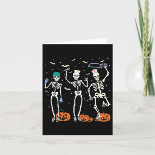 Nurse Skeleton Halloween Healthcare 1 Card