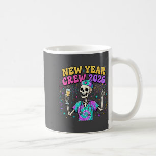 Nurse Skeleton New Year Crew 2026 Funny Er Icu Eve Coffee Mug