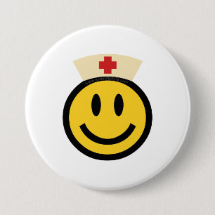 Nurse Smile 3 Inch Round Button