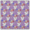 Nurse Sock Monkey Fabric Purple