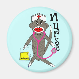 Nurse Sock Monkey Gifts Magnet