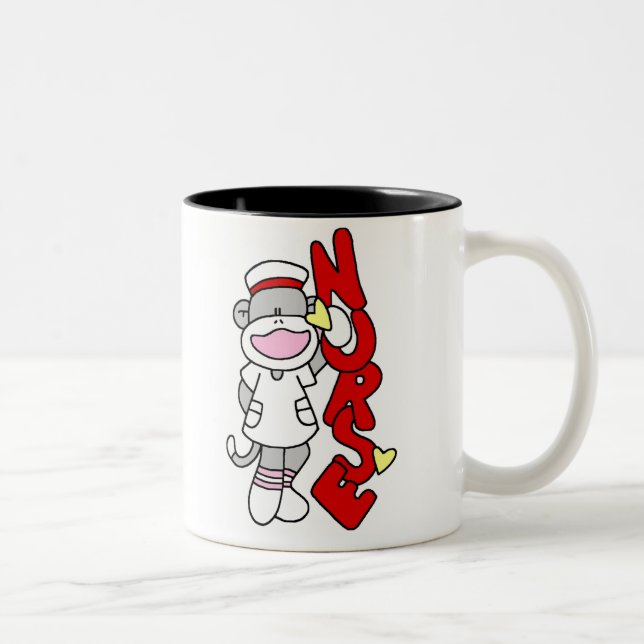 NURSE Sock Monkey  Mug (Right)
