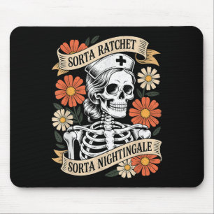 Nurse Sorta Ratchet Sorta Nightingale Skeleton Hal Mouse Pad