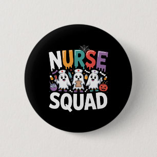 Nurse Squad Ghost Halloween 2 Inch Round Button
