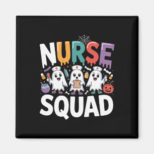 Nurse Squad Ghost Halloween Magnet