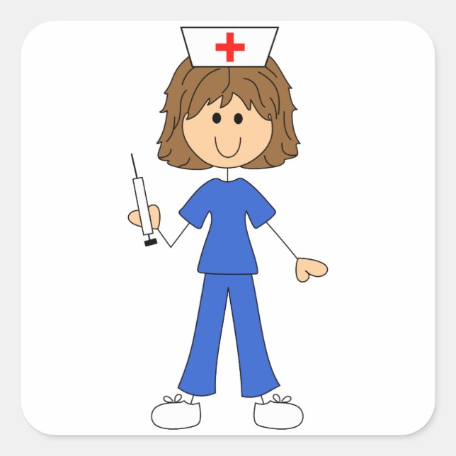 Nurse Square Sticker (Front)