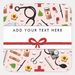 Nurse Square Sticker