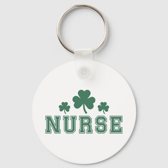 Nurse St. Patrick’s Day  Keychain (Front)