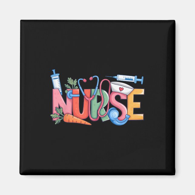 Nurse Stethoscope Cute Coquette Bow Stethoscope Nu Magnet (Front)