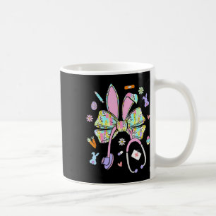 Nurse Stethoscope Funny Bunny Rabbit Easter Coquet Coffee Mug