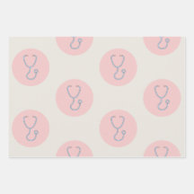 Nurse Stethoscope Gift Wrap