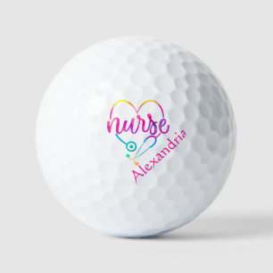 Nurse Stethoscope Golf Balls