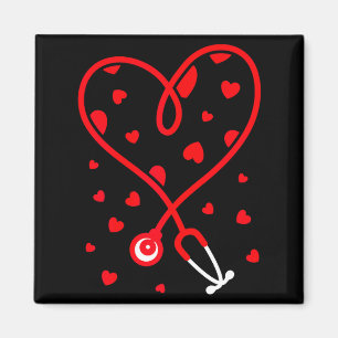 Nurse Stethoscope Heart Valentine's Day Nursing  Magnet