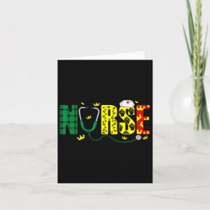 Nurse Stethoscope Juneteenth Melanin Pride African Card