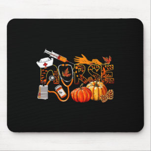 Nurse Stethoscope Thankful Nurse Fall Nursing  Mouse Pad