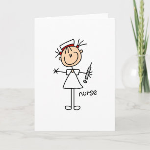 Nurse Stick Figure Card