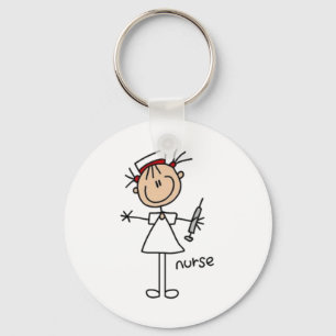 Nurse Stick Figure Keychain