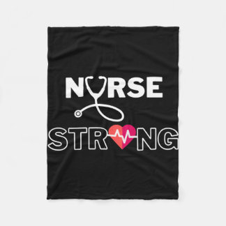 Nurse strong style   fleece blanket