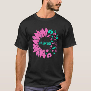 Nurse Sunflower Nurse Week Nurse Day Cma Cna Denta T-Shirt