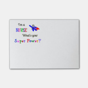 Nurse Superhero Post-it Notes