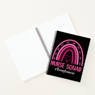 Nurse Support Squad Breast Cancer Awareness Notebook