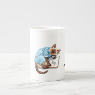 Nurse take a nap for Cat Lovers  Bone China Mug