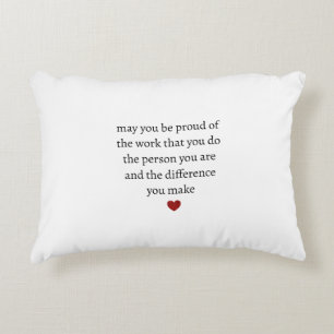 Nurse teacher mother appreciation pround Thank Accent Pillow