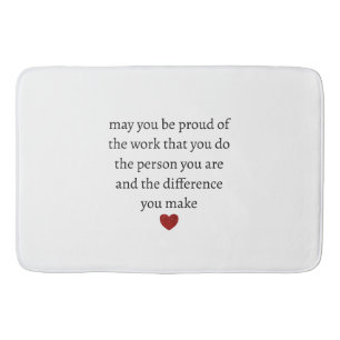 Nurse teacher mother appreciation  pround Thank   Bath Mat