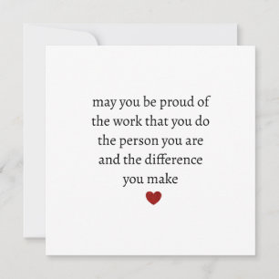 Nurse teacher mother appreciation pround Thank Card