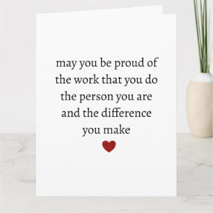 Nurse teacher mother appreciation  pround Thank   Card