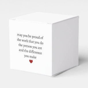 Nurse teacher mother appreciation  pround Thank   Favor Box