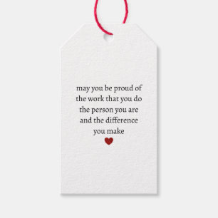 Nurse teacher mother appreciation  pround Thank   Gift Tags