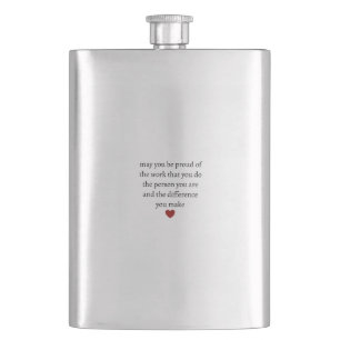 Nurse teacher mother appreciation  pround Thank   Hip Flask