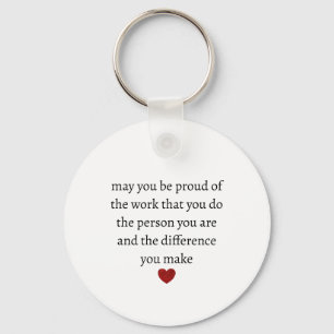 Nurse teacher mother appreciation pround Thank Keychain