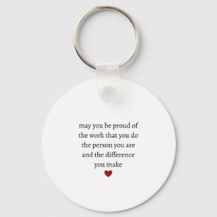 Nurse teacher mother appreciation pround Thank Keychain