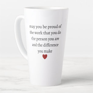 Nurse teacher mother appreciation pround Thank Latte Mug