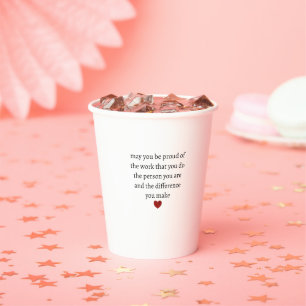 Nurse teacher mother appreciation  pround Thank   Paper Cups