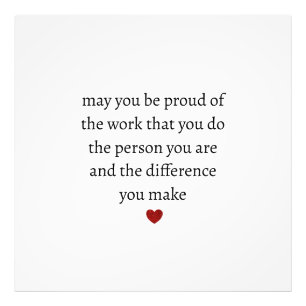 Nurse teacher mother appreciation pround Thank Photo Print