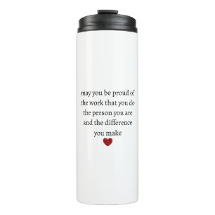Nurse teacher mother appreciation  pround Thank   Thermal Tumbler