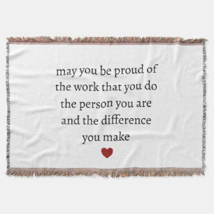 Nurse teacher mother appreciation pround Thank Throw Blanket
