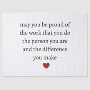 Nurse teacher mother appreciation  pround Thank   Tissue Paper