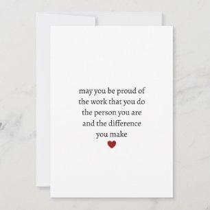 Nurse teacher mother appreciation  pround Thank   You Card