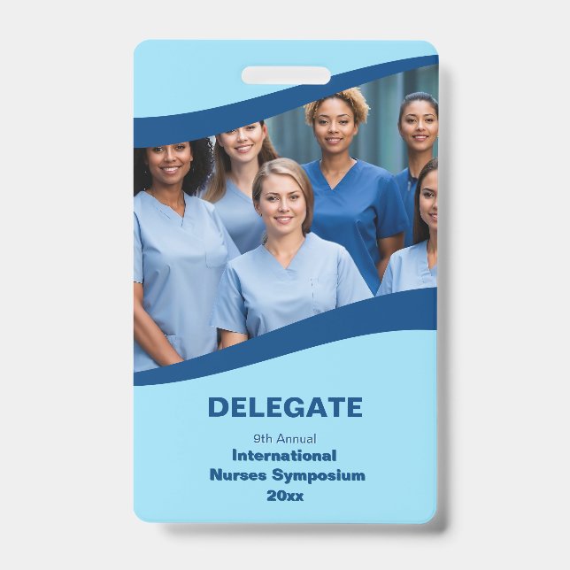 Nurse Technician Caregiver Medical Conference Badge (Front)