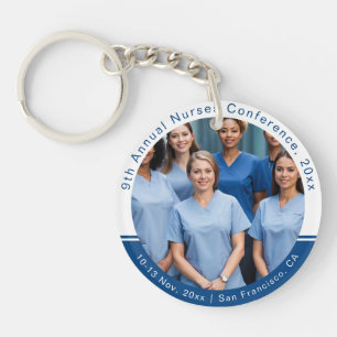 Nurse Technician Caregiver Medical Conference Keychain
