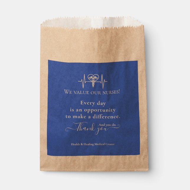 Nurse Thank You Appreciation Week Month Bulk Favour Bag (Front)