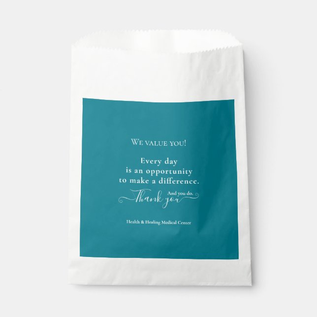 Nurse Thank You Appreciation Week Month Bulk Favour Bag (Front)