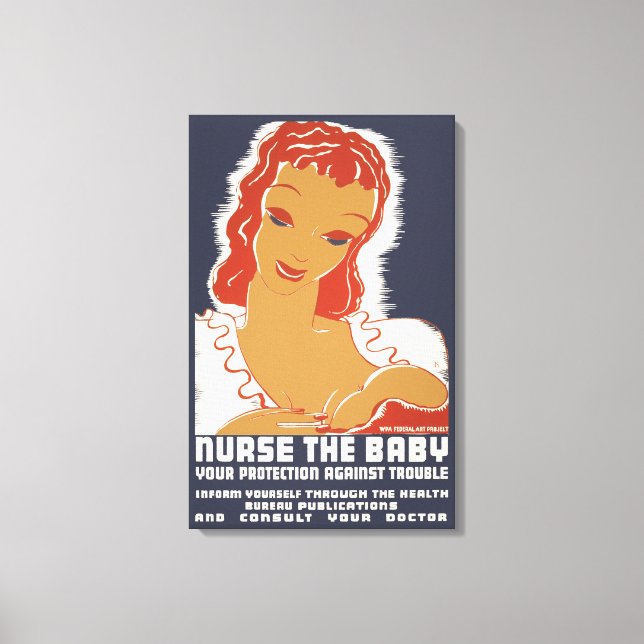 Nurse the Baby Canvas Print (Front)