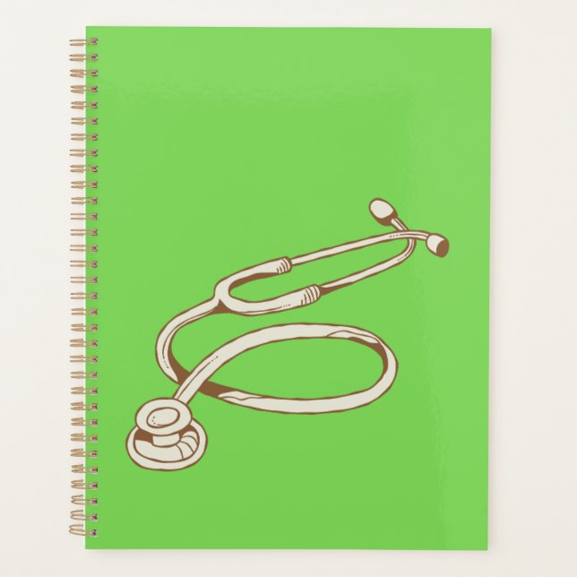 Nurse-Themed Notebook for Work & Notes Planner (Front)