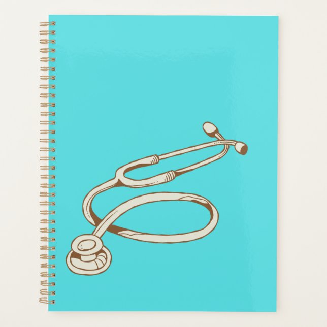 Nurse-Themed Notebook for Work & Notes Planner (Front)